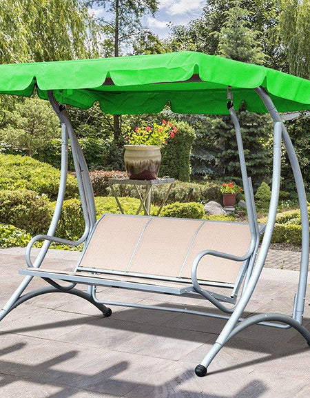 3-Seat Garden Patio Hanging Chair Cover Waterproof Sun Protection Swing Dust Cover Outdoor