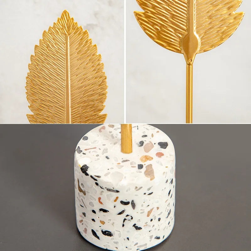 Nordic Gold Ginkgo Leaf Crafts Leaves Sculpture Luxury Decor Home Decoration Accessories Office