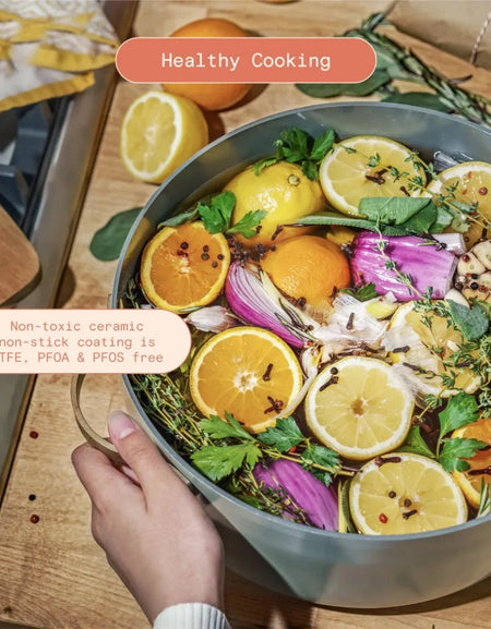 Saucepan 8 Quart Stock Pot Cookware Sesame Drew Dutch Oven Cooking Kitchen Dining