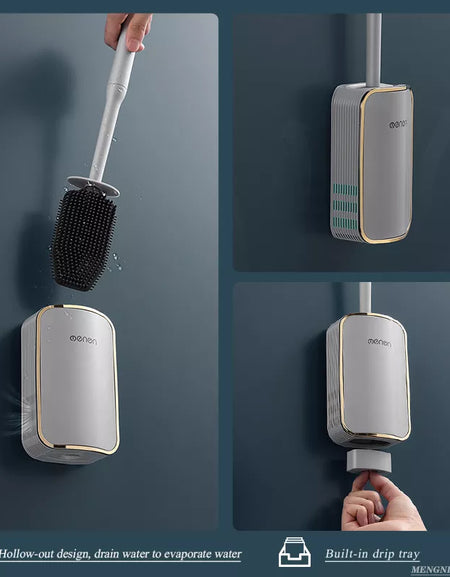 Toilet Brush Bathroom Wall-mount Quick Draining Clean Tool Cleaning Brush Bathroom Accessories Sets