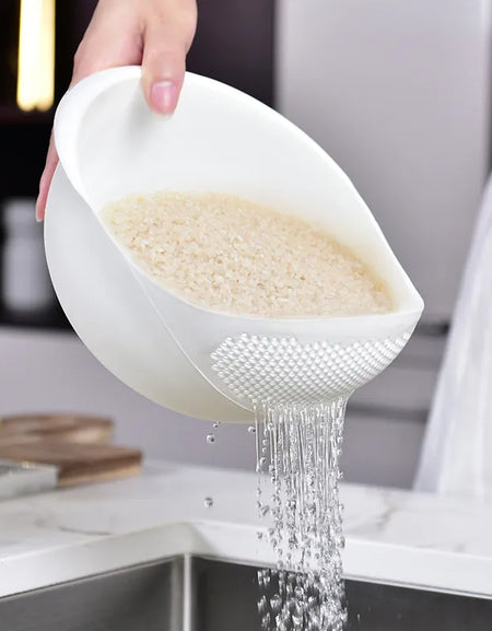 Plastic Colander Kitchen Drain Basket with Handles Rice Bowl Strainer Strainer Basket Sink Drain Kitchen
