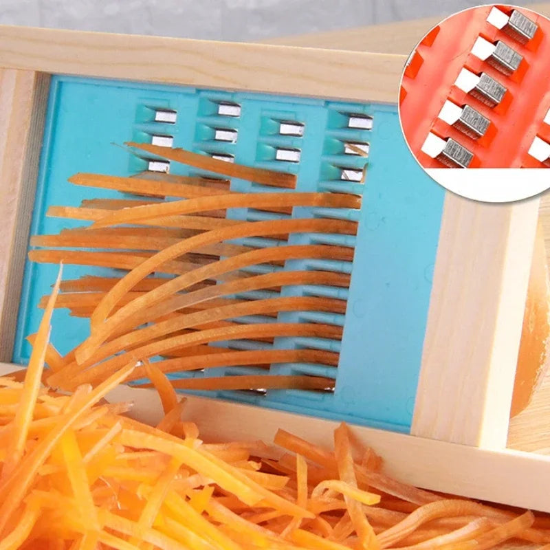 Wooden Vegetable Grater Potato Slicer Household Vegetable Fruit carrot Chipper Kitchen Shredder Peeler