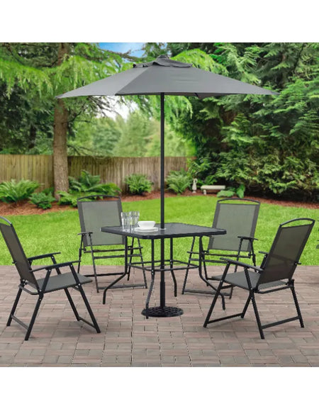 Albany Lane 6 Piece Outdoor Patio Dining Set, Grey  Garden Furniture