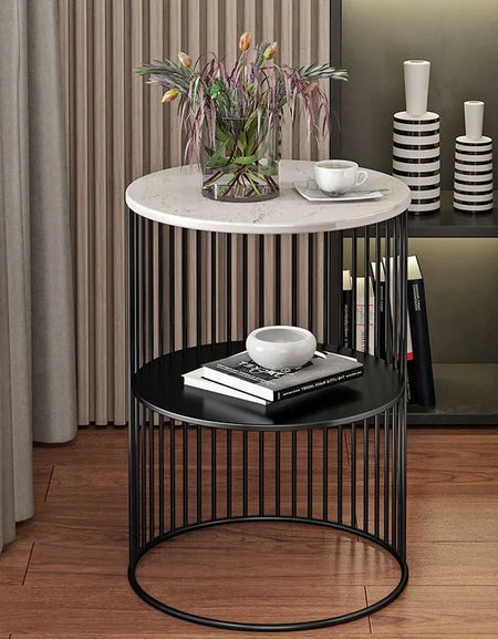 Light Luxury Side Table Small Coffee Table Flower Few Sofa Corner Cabinet Rack Living Room